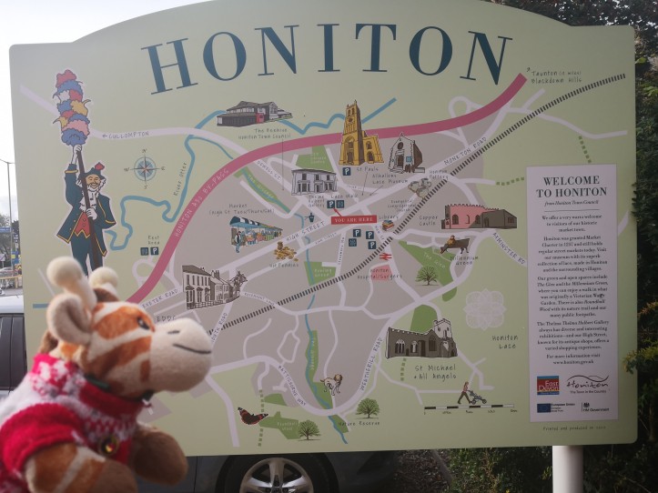 Bernard views Honiton Map